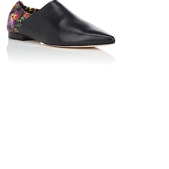 3.1 Phillip Lim Black Floral Babouche New